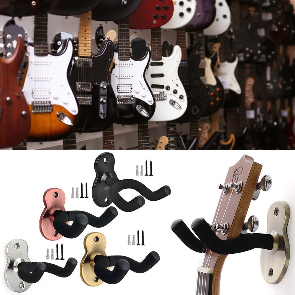 TINGJS Support Mural pour Guitare en Métal Crochet Mural de Guitare  Horizontal pour Guitare électrique Acoustique Ukulélé : :  Instruments de musique et Sono