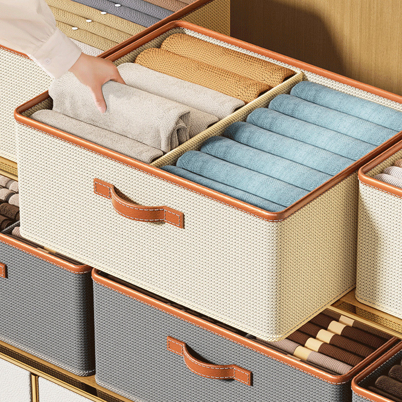Underwear Storage Box Divided Compartments Wardrobe - Temu