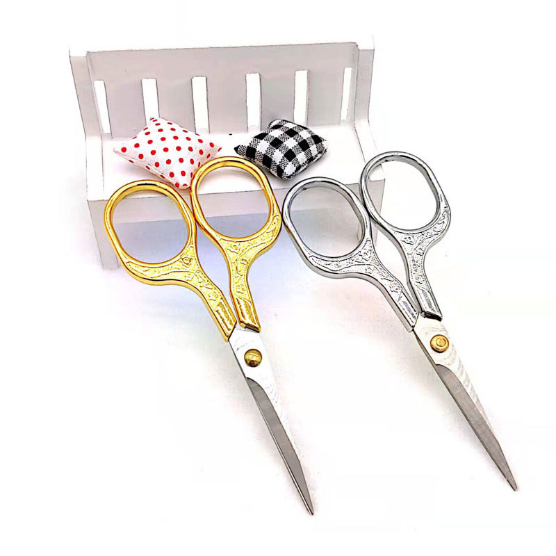 Plum Vintage Scissors Stainless Steel Household Scissors - Temu