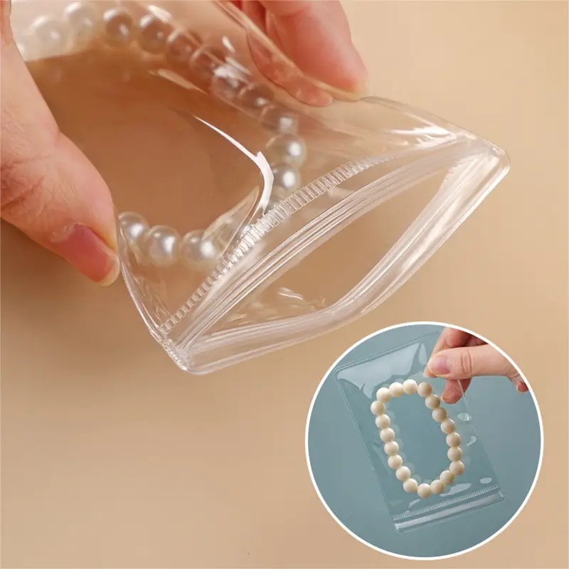 Self Seal Jewelry Pvc Bags, Plastic Anti Tarnish Jewelry Storage