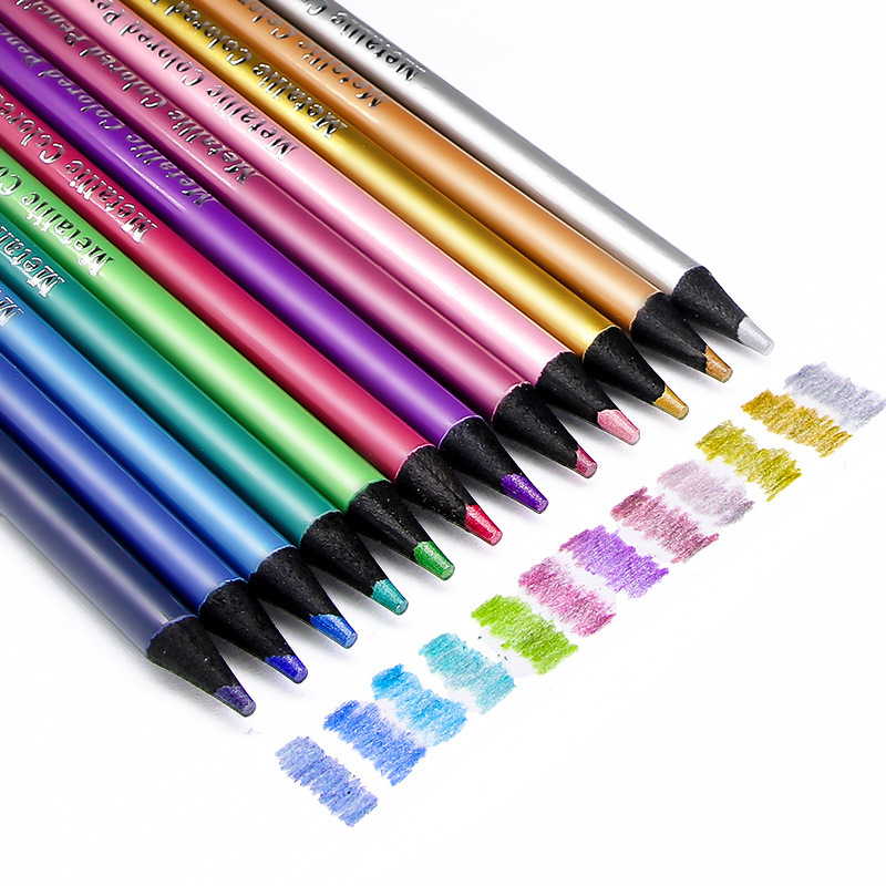 12 Colors Of Colored Pencils Water soluble Colored Lead - Temu