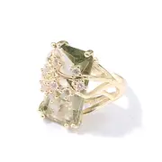 exaggerated cocktail ring inlaid large square zircon silver plated match daily outfits stunning party accessory details 5