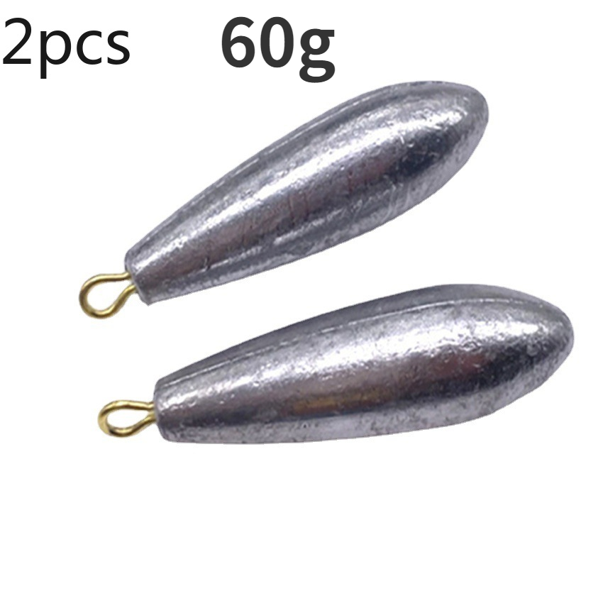 100pcs Fishing Sinkers Weights Soft Plastic Core Scale Lead Freshwater  Saltwater