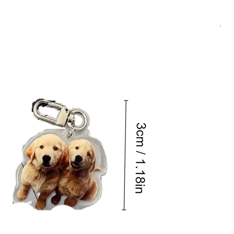 Y2k Style Cute Dog Keychain Retro Acrylic Puppy Pendant For - Temu