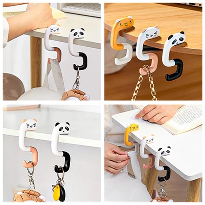 1PC Portable Travel Plastic Bag Cute Hook Table Hanger Holder Hooks Bag  Purse Hanger Handbag Hook Purse Tote Home Organizer