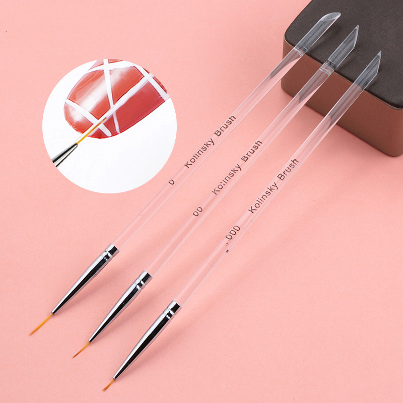 Gel Nail Brush Set Thin Nail Art Brush Acrylic Nail Dotting - Temu