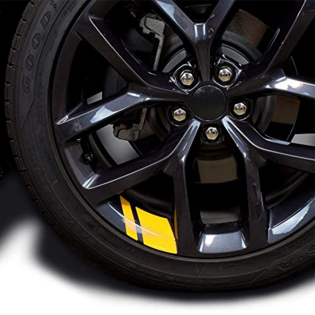 4pcs Reflective Wheel Rim Decals 45-53 Size Car Accessories