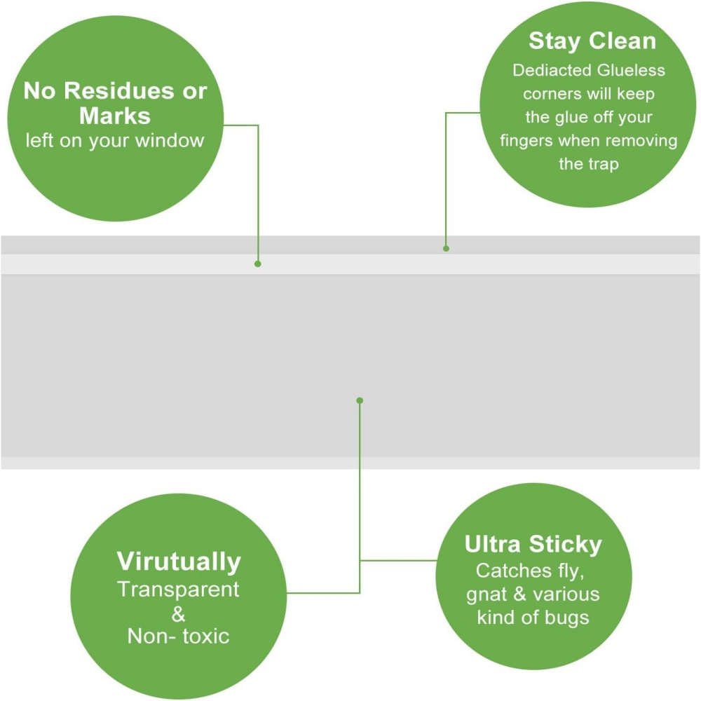 Window Fly Traps Ready To Use Indoors Clear. Insect Bugs Fly - Temu