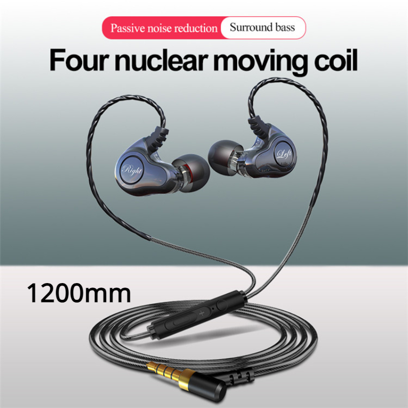 Nuevos Auriculares Deportivos Cable Bobina Doble Movimiento - Temu