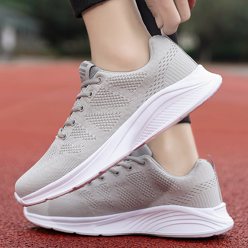 Women Casual Spring Shoes Fashion Breathable Lace-Up Sneakers