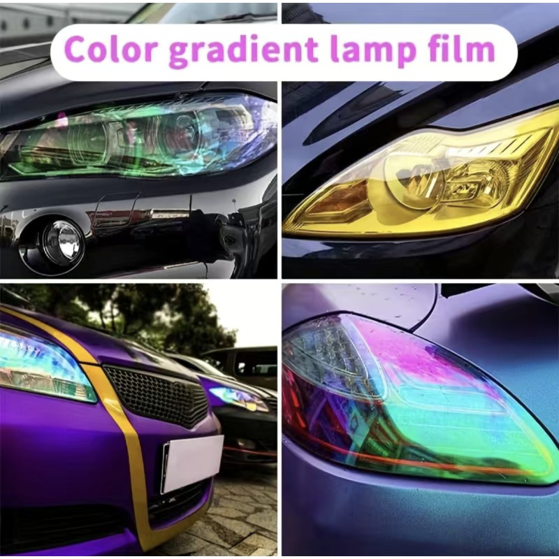 Auto-Farbwechsel-Drachenlichtfolie, Scheinwerfer-Farbwechselfolie,  Magnetische Lichtfolie, Durchscheinende Farbwechsel-Lichtfolie Für  Motorräder