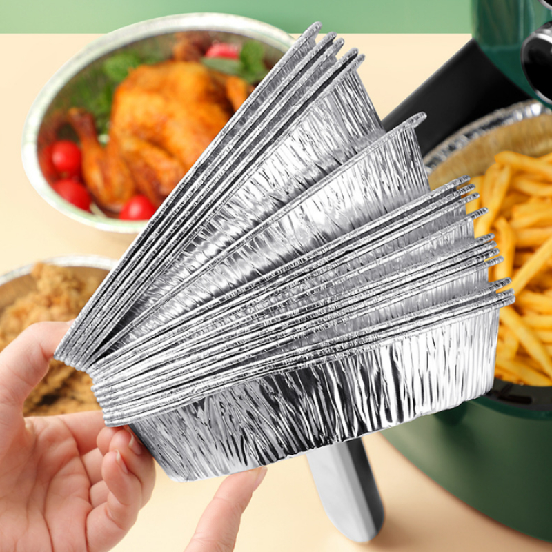 [500 Pack] 7 Inch Disposable Round Aluminum Foil Take-Out Pans - Disposable  Tin Containers, Perfect for Baking, Cooking, Catering, Parties, Cake Pans