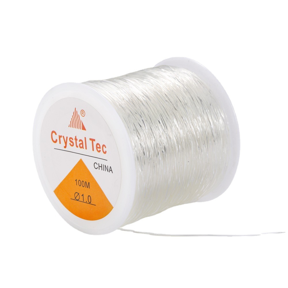 Genuine Crystal Tec Korea TPU Cord Clear Strong Stretchy Elastic Jewelry  Making Beading String (100M, 0.8mm) Cord Color Crystal Clear