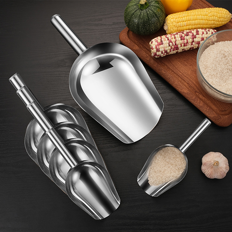 Stainless Steel Small Ice Cube Shovel Ice Scoop Kitchen Free Shipping