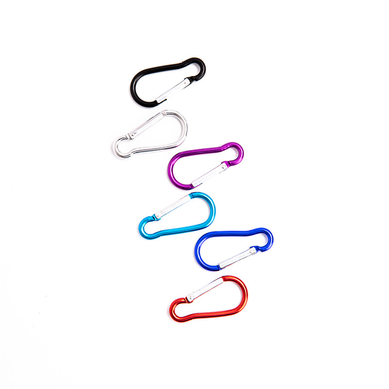 2/6pcs Carabiner Key Chain Clip, Aluminum Car Backpack Keychain Clip  Outdoor Camping Key Buckle Clip Hook For Women Men