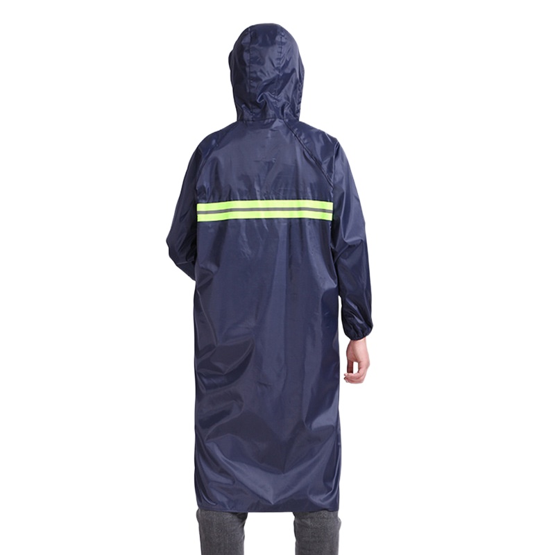 Reflective Rain Jacket With Thickened Cloth Long Rain Jacket Outdoor ...