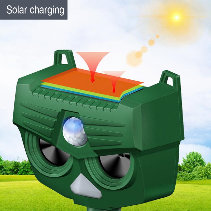 1pc Dissuasore Ultrasuoni Gatti Giardini Repellente Solare - Temu