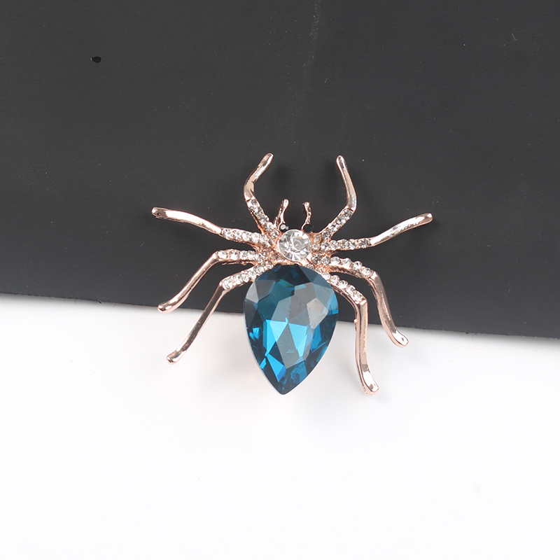 Vintage Style Spider Shape Alloy Brooch Pin Inlaid Colorful Shiny  Rhinestone Animal Theme Brooch Halloween Decoration Gift - Temu