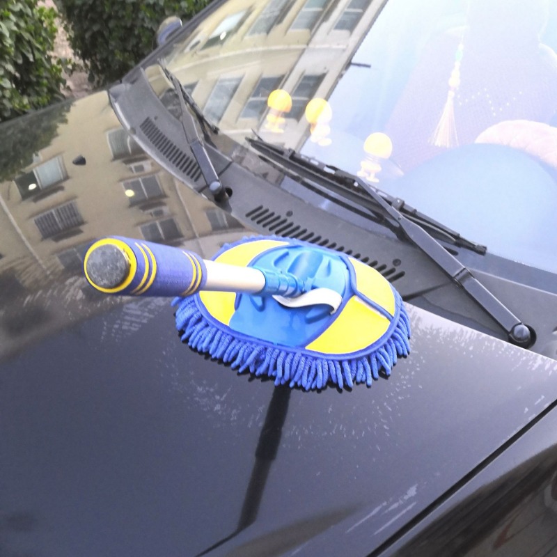 Car Wash Mop Through Water Car Wash Brush Soft Bristles - Temu