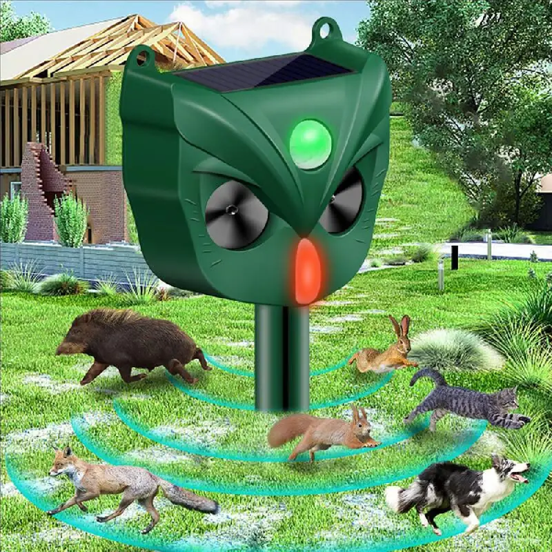 1 Set, Ultraschall-Katzenabwehrmittel Katzenschreck Für Gärten 5 Modi  Solarbetriebenes Fuchsschrecktierabwehrgerät Mit Bewegungssensor Und  Blinkendem