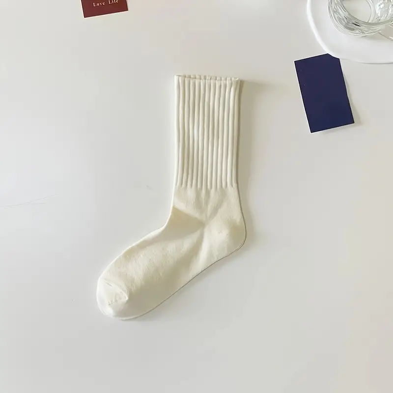 Unisex Casual Plain Color Socks Fashion Versatile Socks - Temu