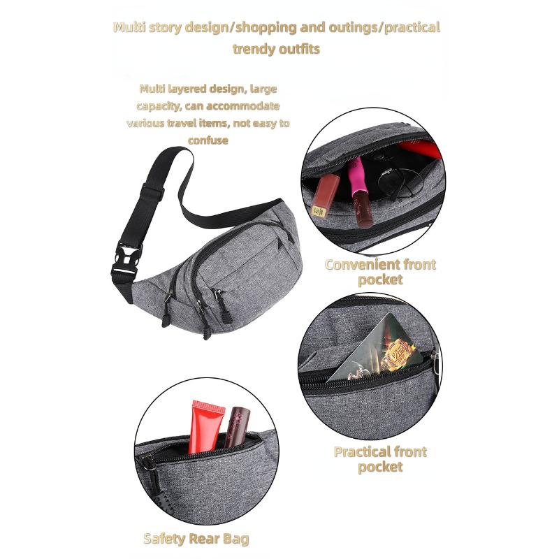 Women Fanny Pack Belt Waist Bag Fashion Crossbody Bag For Travel Shopping  Bag