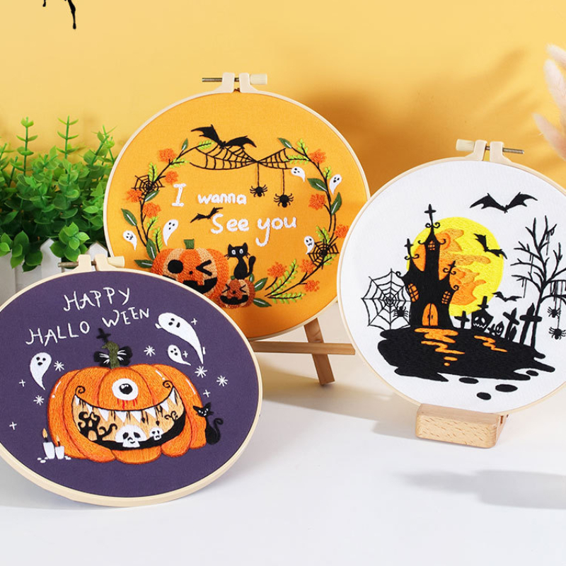 3d Anima Halloween Lembroidery Starter Kit For Beginners - Temu