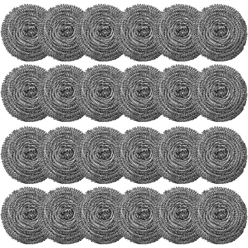 12 pack stainless steel scourers by scrub it - steel wool scrubber pad used  for dishes, pots, pans, and ovens. easy scouring for tough kitchen  cleaning. 