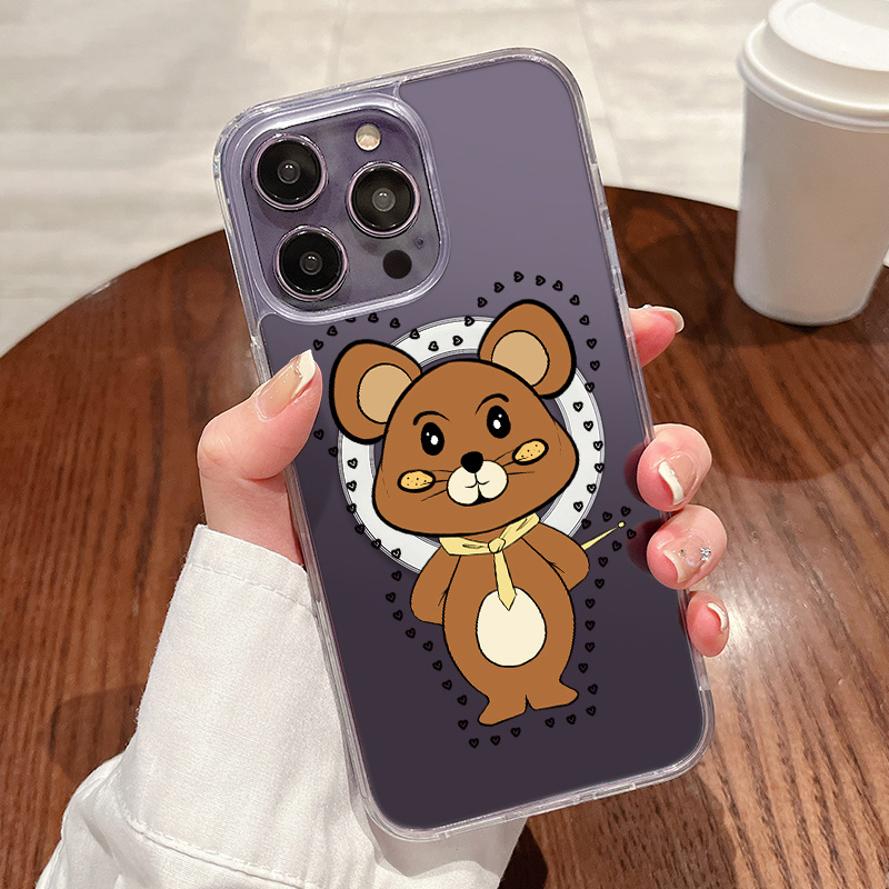 For iPhone 14 13 Pro Max 12 11 X XR Case Luxury Cool Bear
