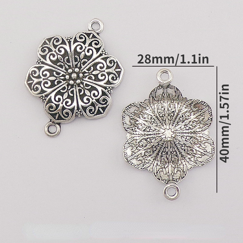 10pcs Alloy Enamel Flower Charms, Golden Plated Connectors, For Jewelry  Making Bracelet Findings Accessories DIY Handmade Craft