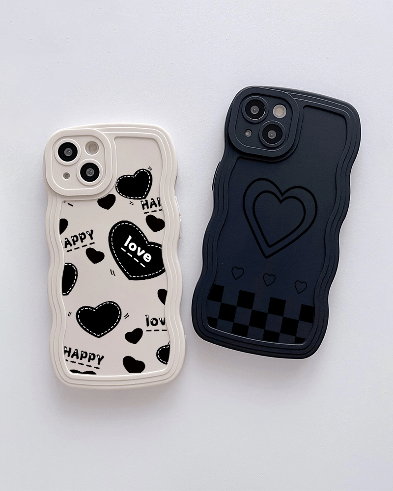 ajew iPhone14 / black 【PVC heart】 ajew iPhone14 / black 【PVC heart】