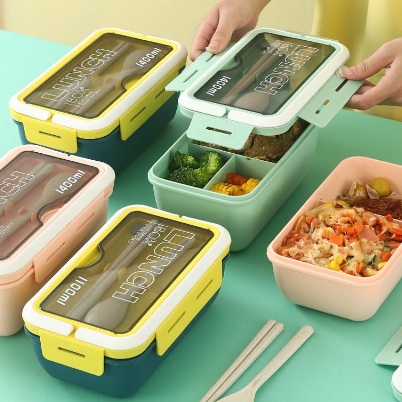 1pc Portable Lunch Box With 5 Divided Compartments, Reusable Microwaveable Lunch  Container, Suitable For Work, School, And Picnic