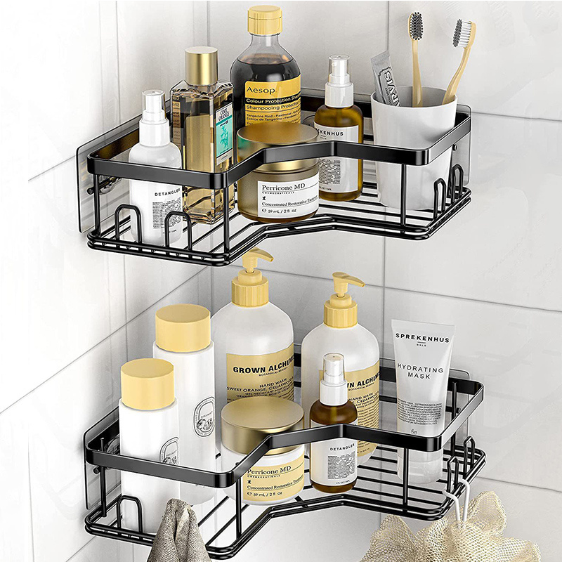 Shower Rack Corner Shelves Suction Cup Sticker Storage Cosmetic