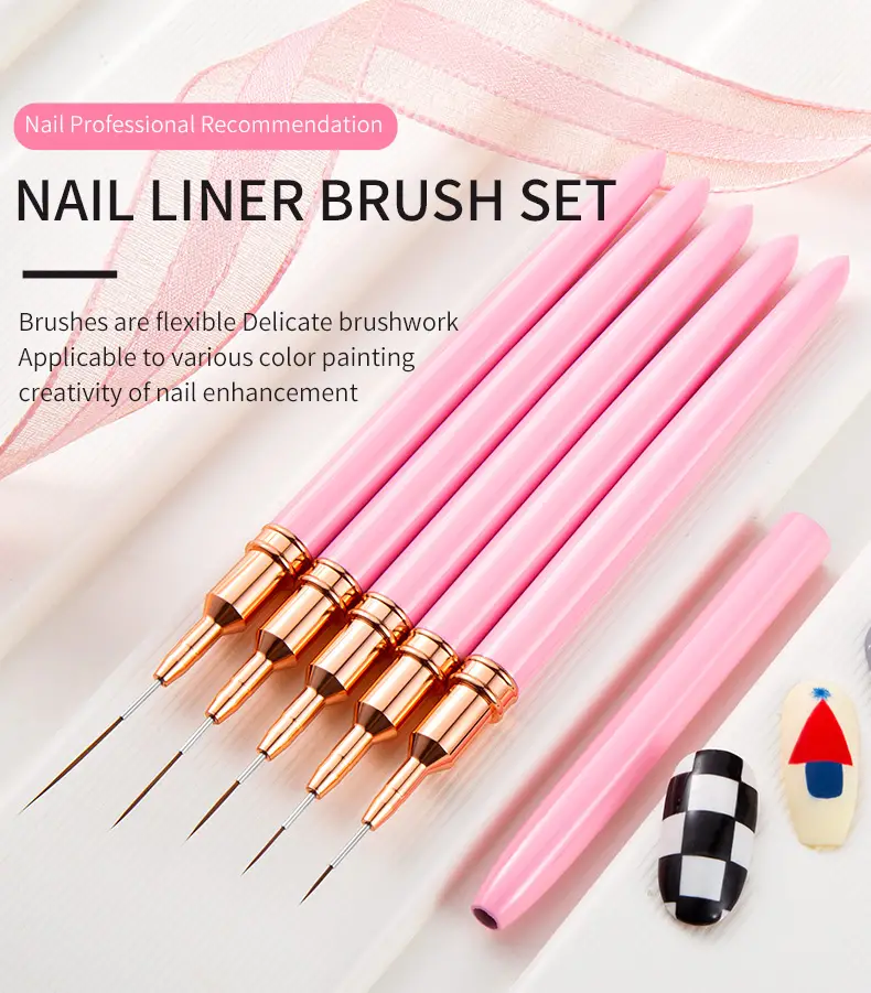 Nail Art Liner Brush Diy Drawing Lines Stripe Flower Painting Pen Manicure  Tools, - Temu