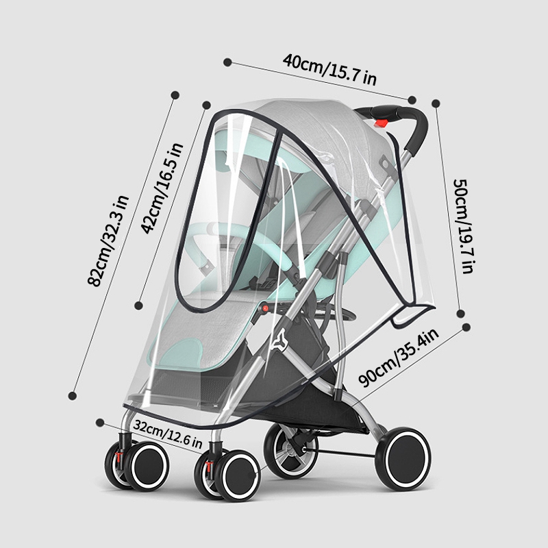 Housse de pluie pour Poussette Jogger 3 roues – Boomerang Kids