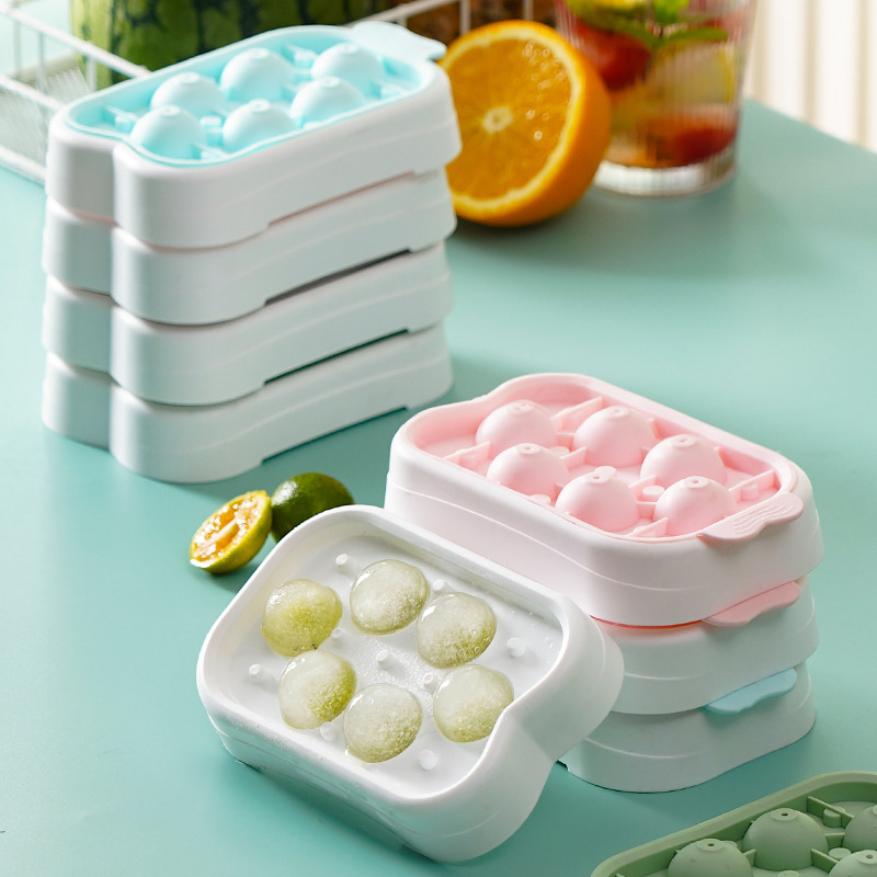  Cocktail Ice Cubes Trays Tray Ice Cube Silicone With Cover Ice  Ice Maker Homemade Ice Cube Box Refrigerator Ice Box Snowflake (B, One  Size): Home & Kitchen
