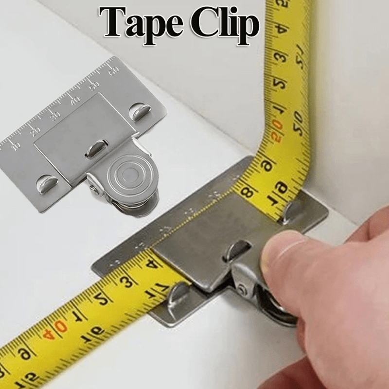 Measuring Tape Clip Tool - Corners Clamp Holder Precision Measuring Tools -  Fixed Ruler Mark Tools for Most Tape Measures(1 PC)