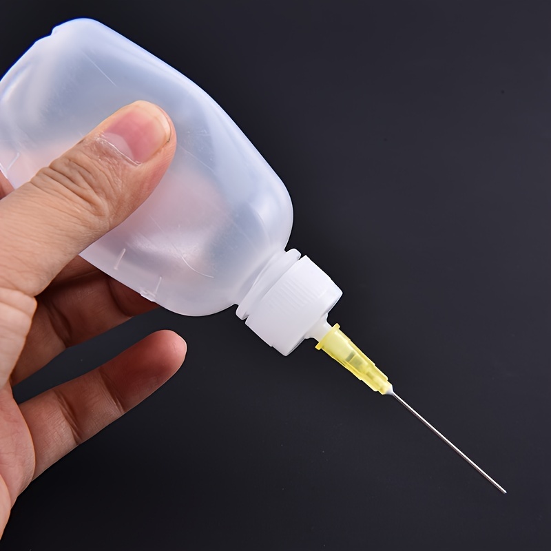 1pc 50cc/1.69oz Precision Dispensing Bottle With Narrow Mouth - Clear Plastic Squeeze Bottle , & Home Use - Easy To Clean And Reusable