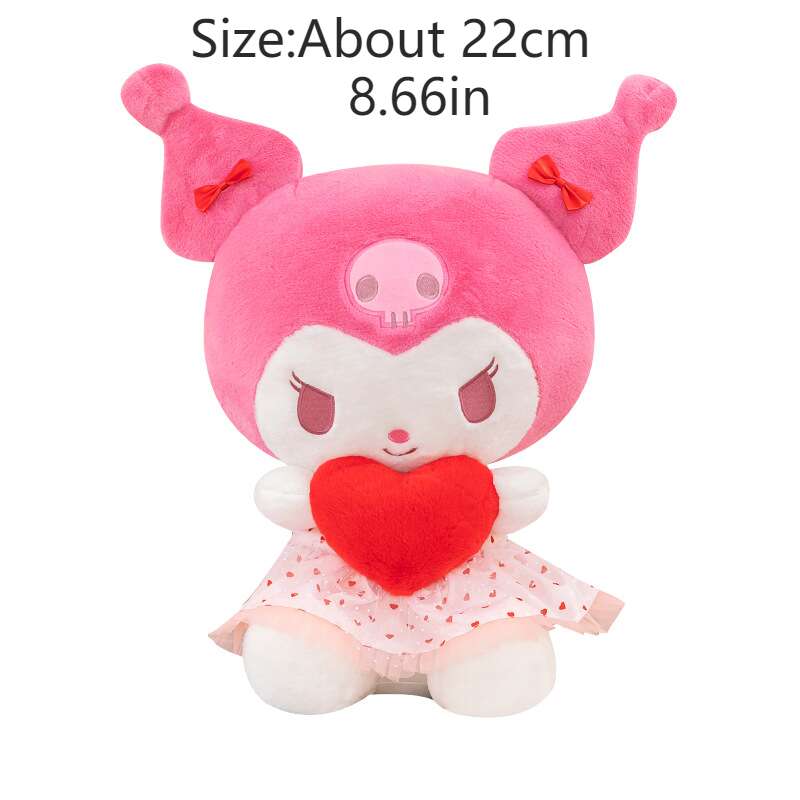 Nouveau 14/20cm Kuromi My Melody Peluche Poupée Kawaii Anime