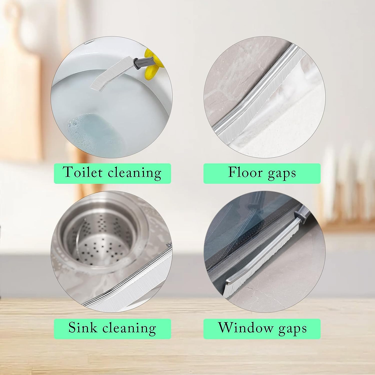 Multifunctional Cleaning Brushes Crevices Cleaner Tile Joints Scrubber Thin  Brushes With Long Handle Floor Lines Cleaning Brush