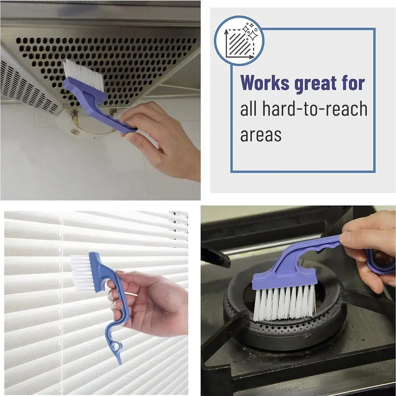 Crevice Cleaning Brush, Multifunctional Grout Cleaner, Scrubbing