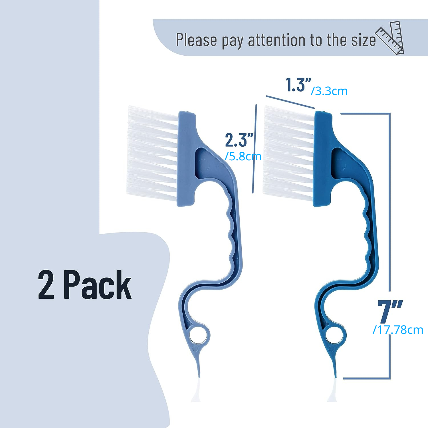 Door Window Groove Cleaning Brush, Handheld Grip Crevice Corner