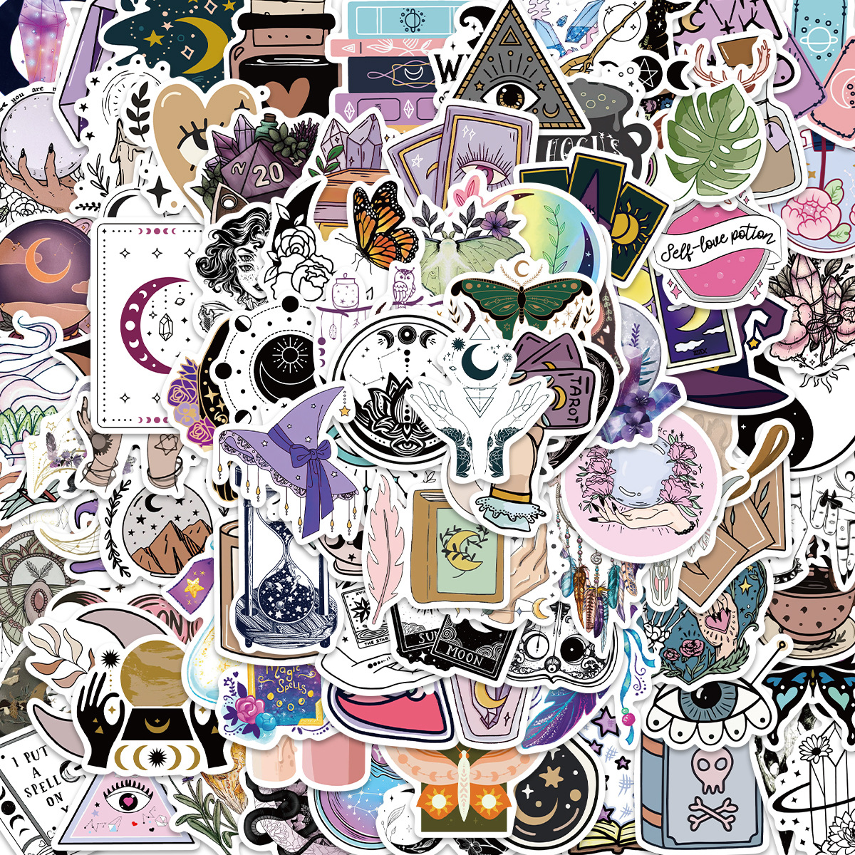 Witchy Magic Crystal Magician Witch Stickers