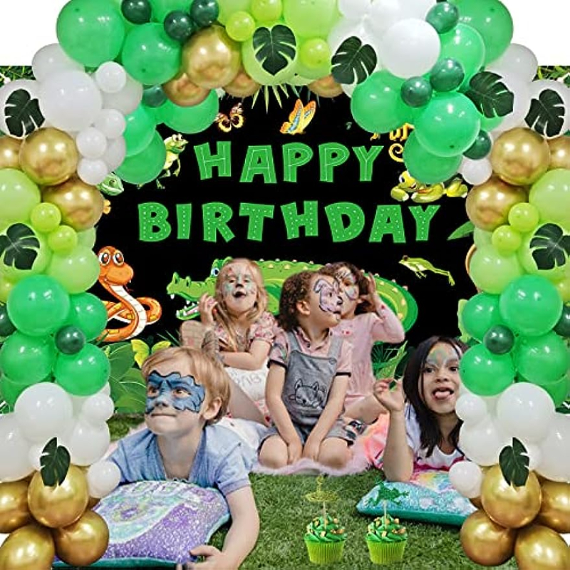 Reptile Birthday Party Decorations Set Reptile Swamp - Temu United