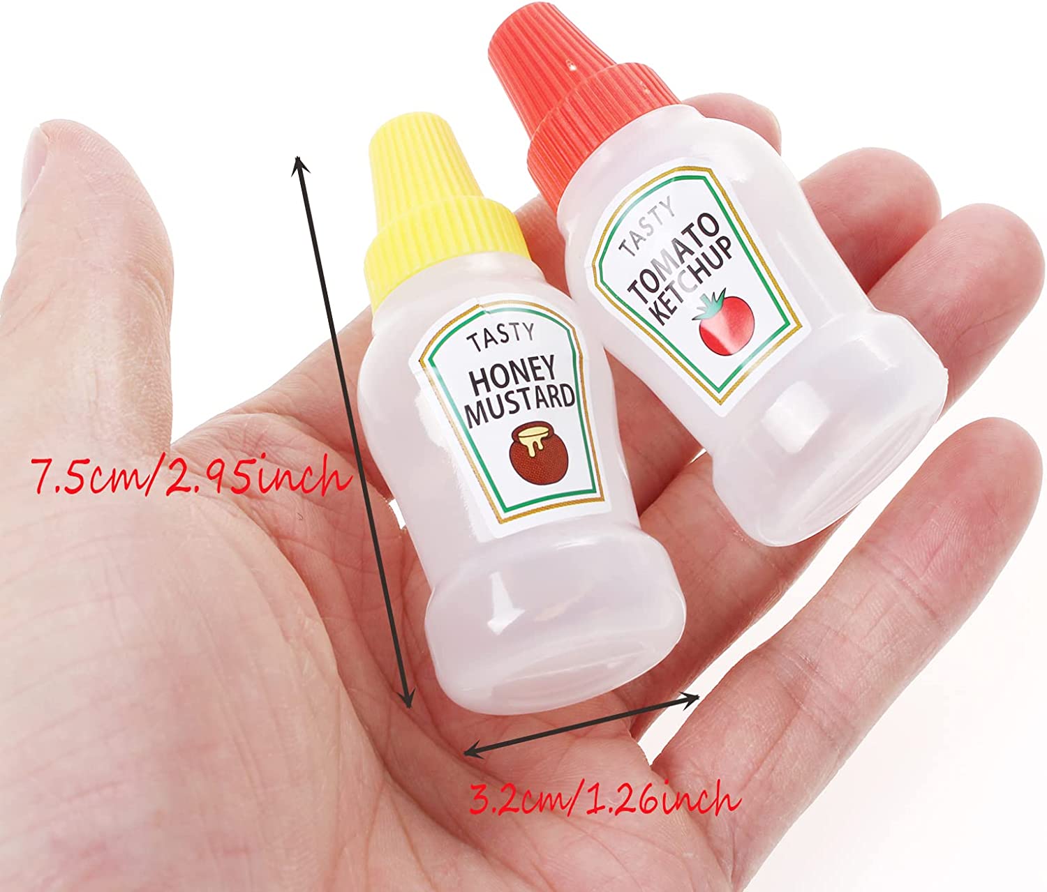 Mini Condiment Bottle Honey Mustard Squeeze Bottle Portable - Temu