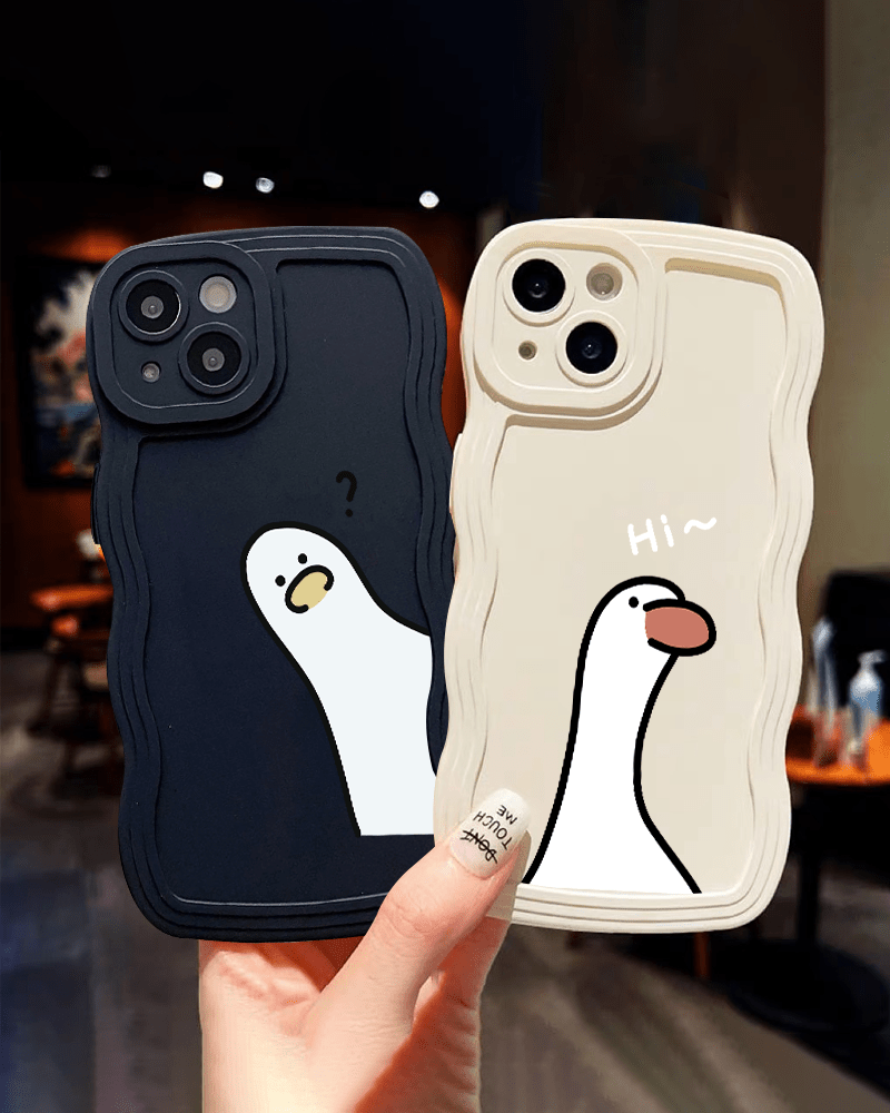 Lovely Duck Iphone Case Cute Duck And Dumpling Clear IPhone Case