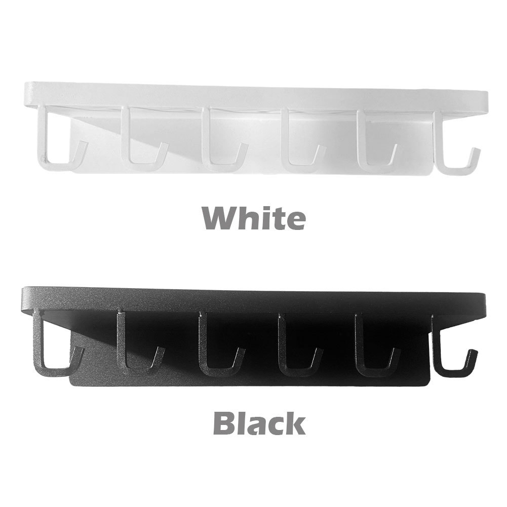 1pc 11.8-inch white Acrylic Wall-mounted Shelf, No Drilling Required, Wall  Hanging Storage Tool