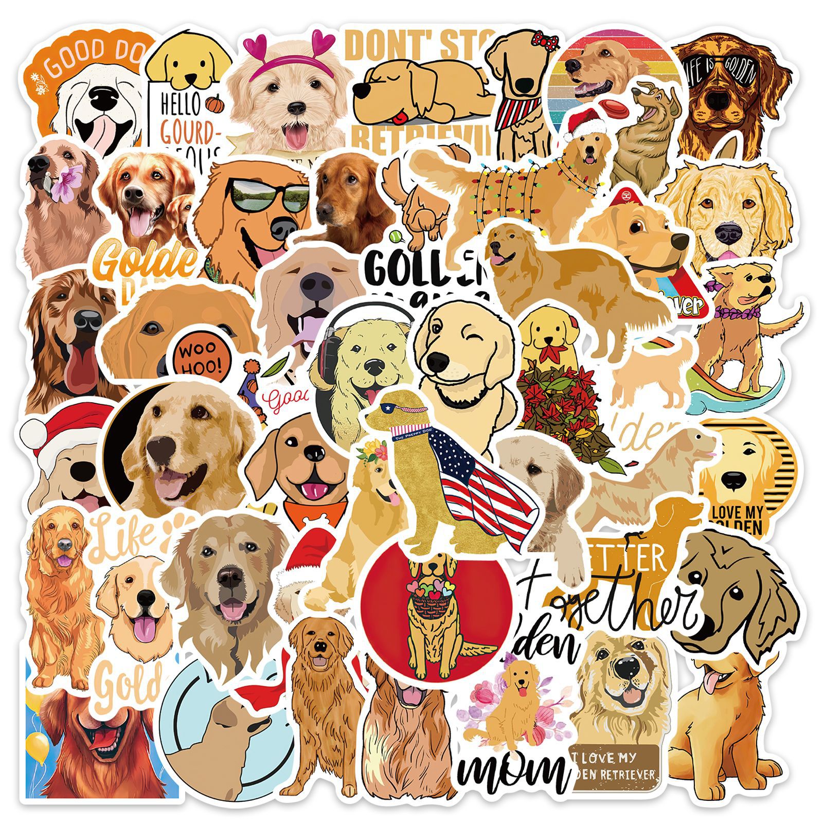 60pcs Blue Series Doodle Cool Aesthetics Cute Funny Cartoon Waterproof  Stickers Pack For Adults