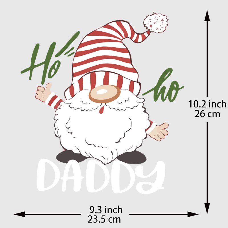 Santa Claus Ho Ho Ho Diy Iron On Transfers Stickers For T - Temu