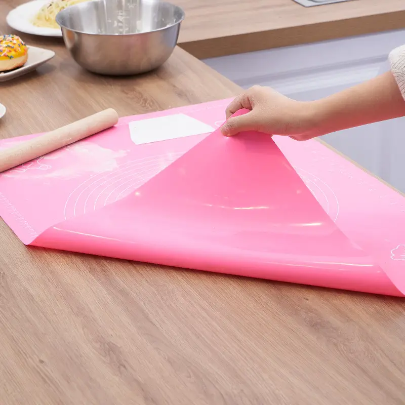 Silicone Pastry Mat, Non-stick Baking Mat, Counter Mat, Pastry Board  Rolling Dough Mats, For Bread, Candy, Cookie Making, Baking Tools, Kitchen  Gadgets, Kitchen Accessories - Temu